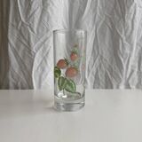 Lot de 5 verres vintage à motif de fruits