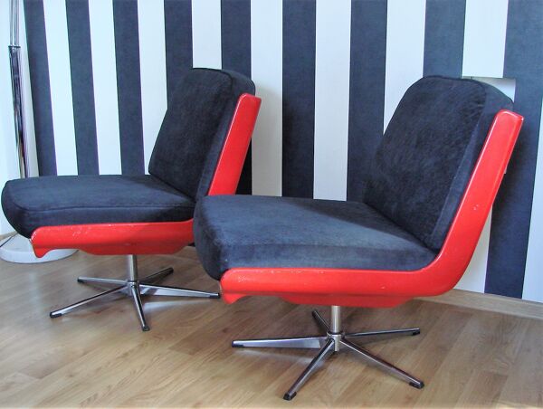 Paire de fauteuils Dinna Veb Mobel Kombinat, Allemagne années 1960