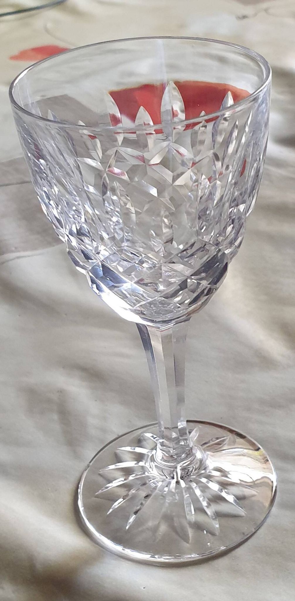 footed liqueur glasses Chantilly service from the Saint-Louis Crystal Factory