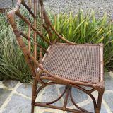 Rattan and bamboo dining room