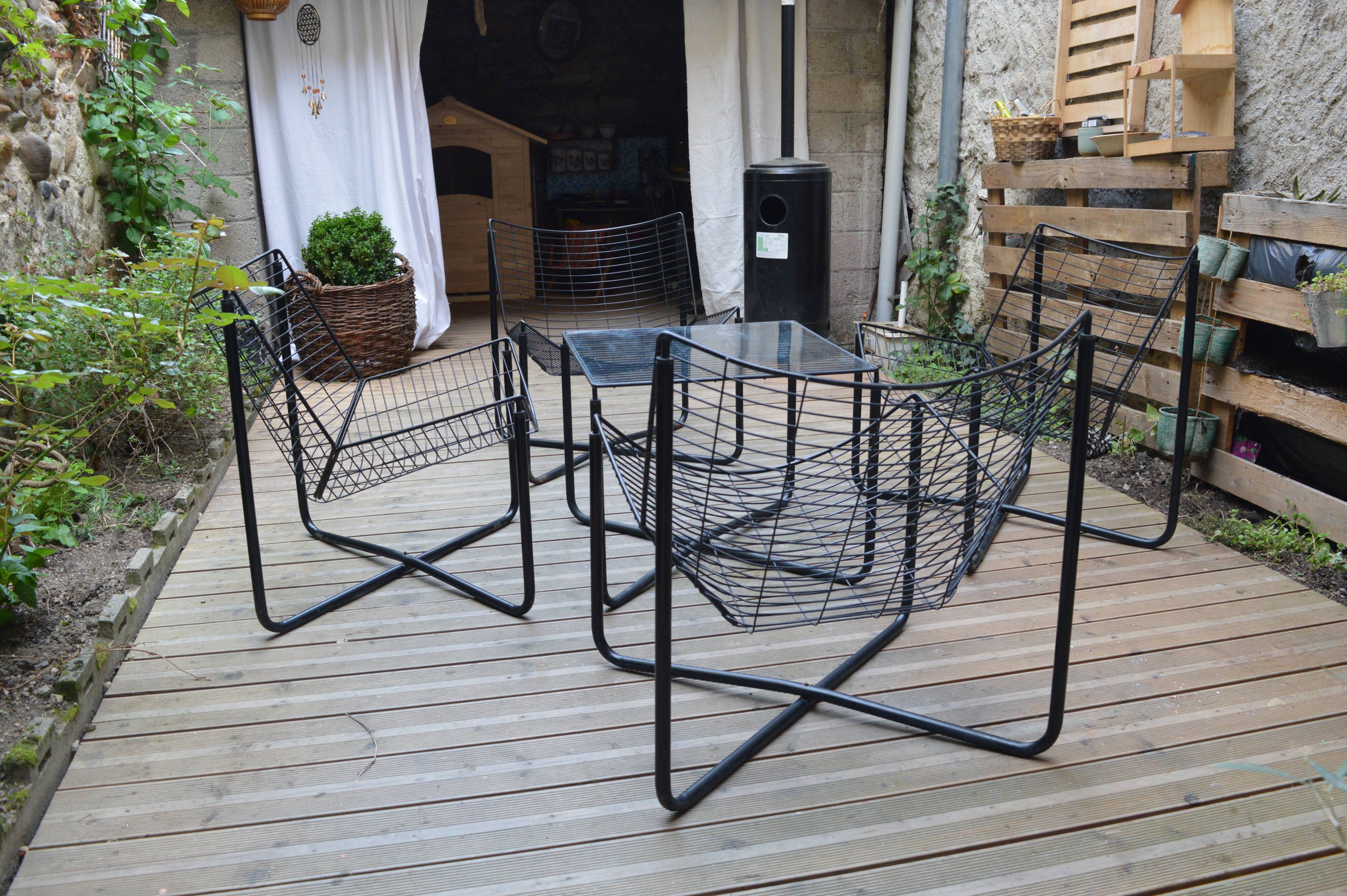 Table and four chairs Jarpen by Niels Gammelgaard