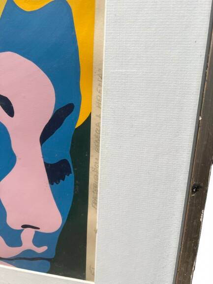 Lithograph entitled "Fra serena on rebecca et helena" by Erik Rasmussen