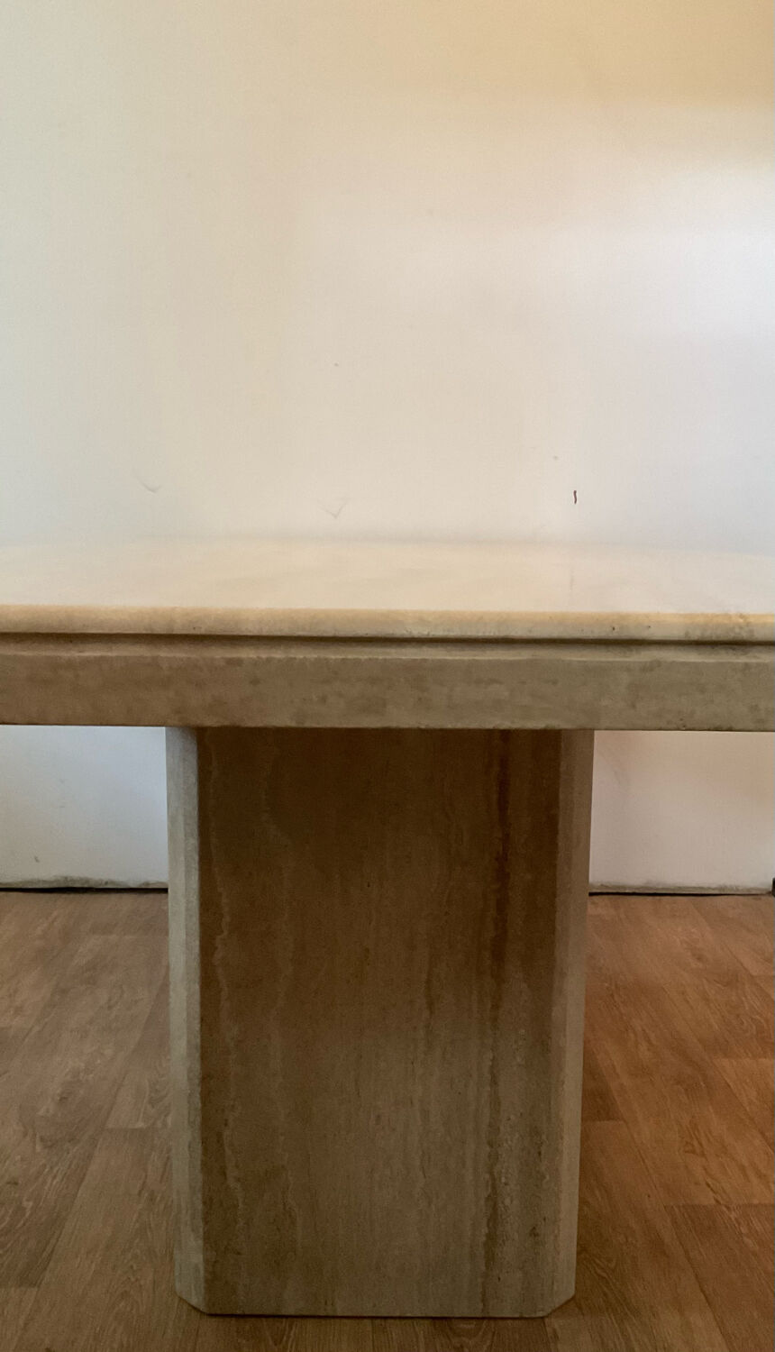 Travertine dining table 6/8 people
