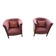 Paire de fauteuils Louis Philippe en marqueterie