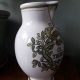 Vase vintage avec décoration pot d'herboriste
