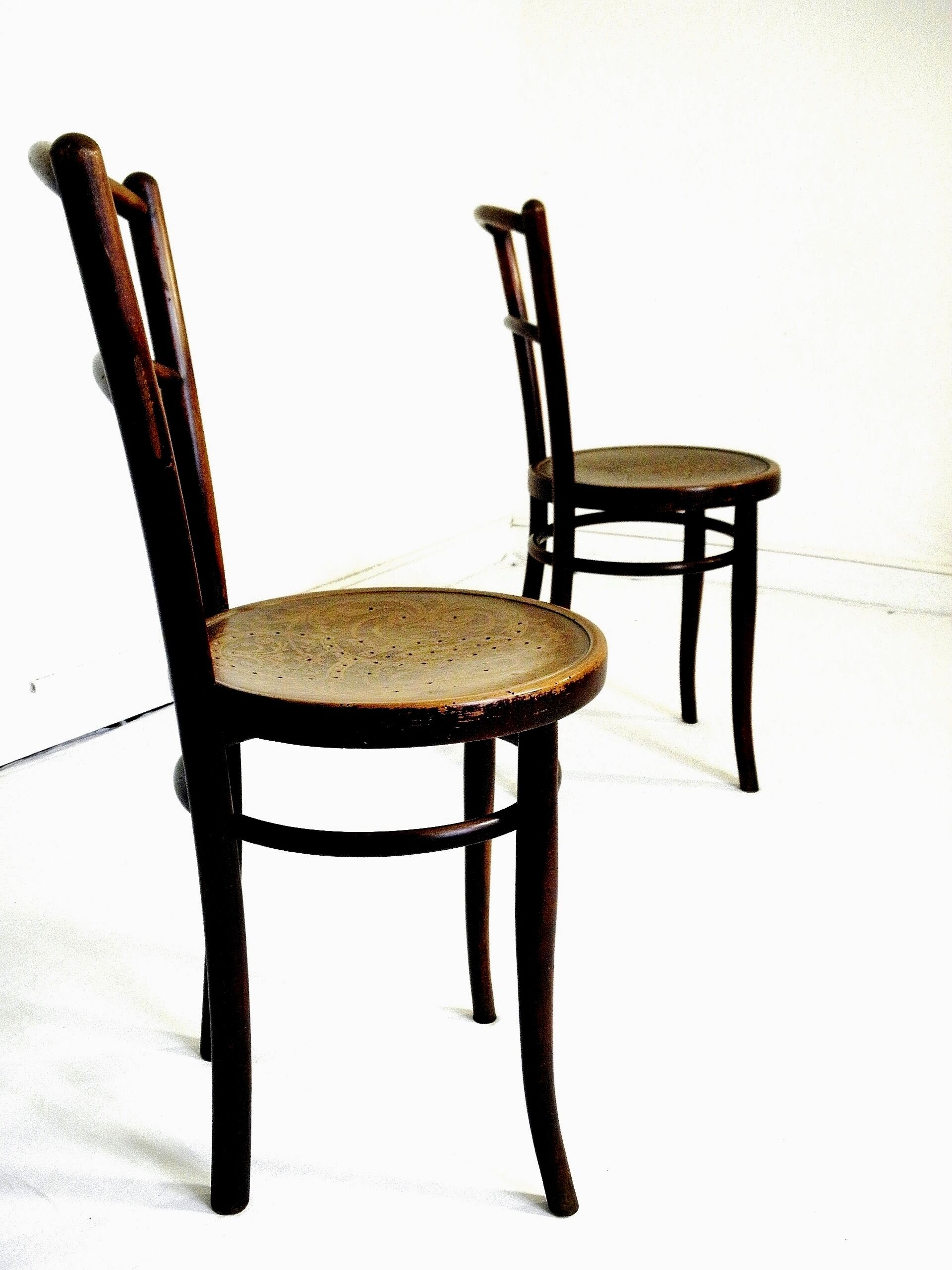 Pair of chairs Bistro Kohn, Austria 1900.