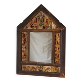 Miroir en bois peint main vintage