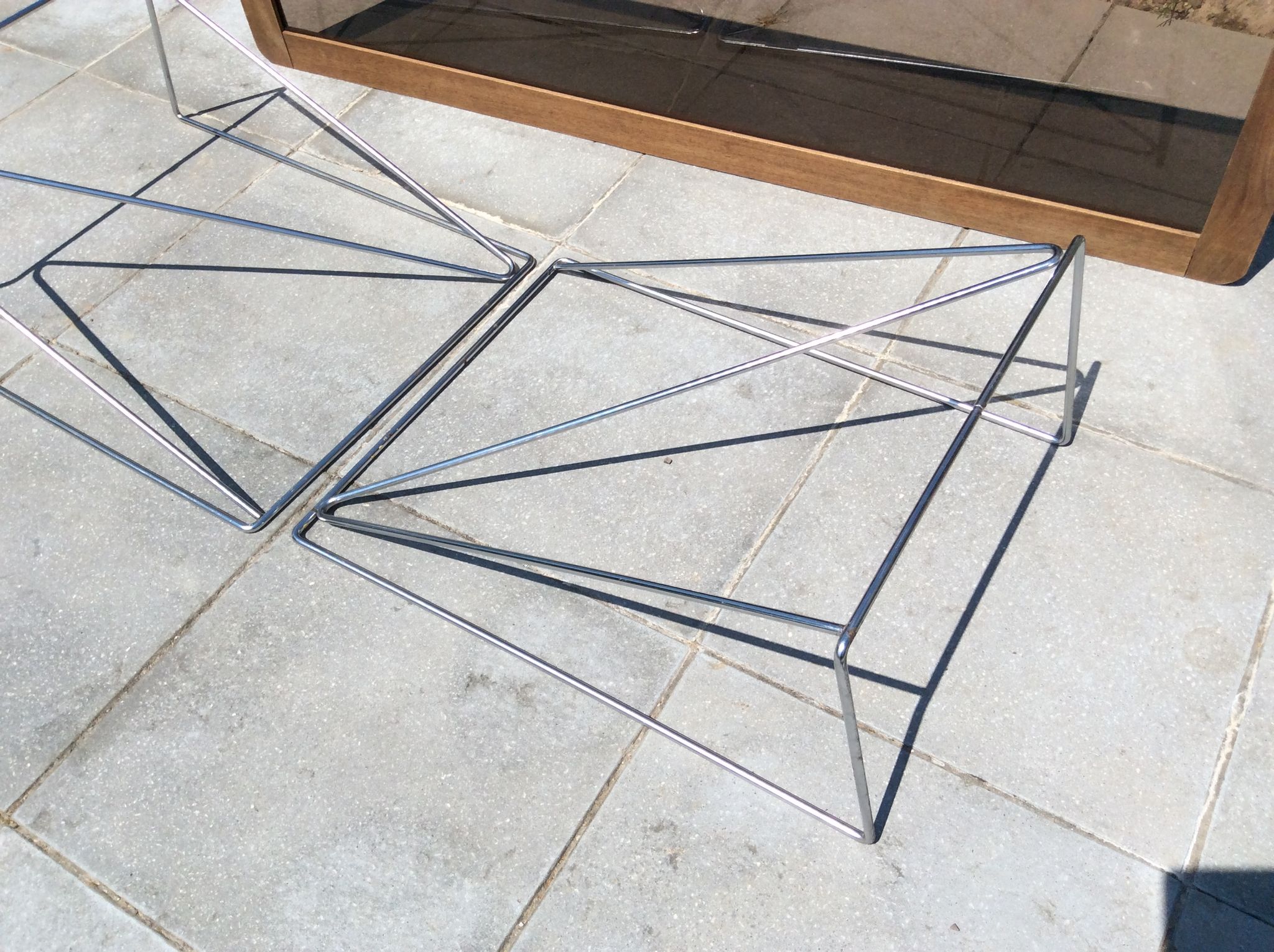 Table basse et haute tréteaux