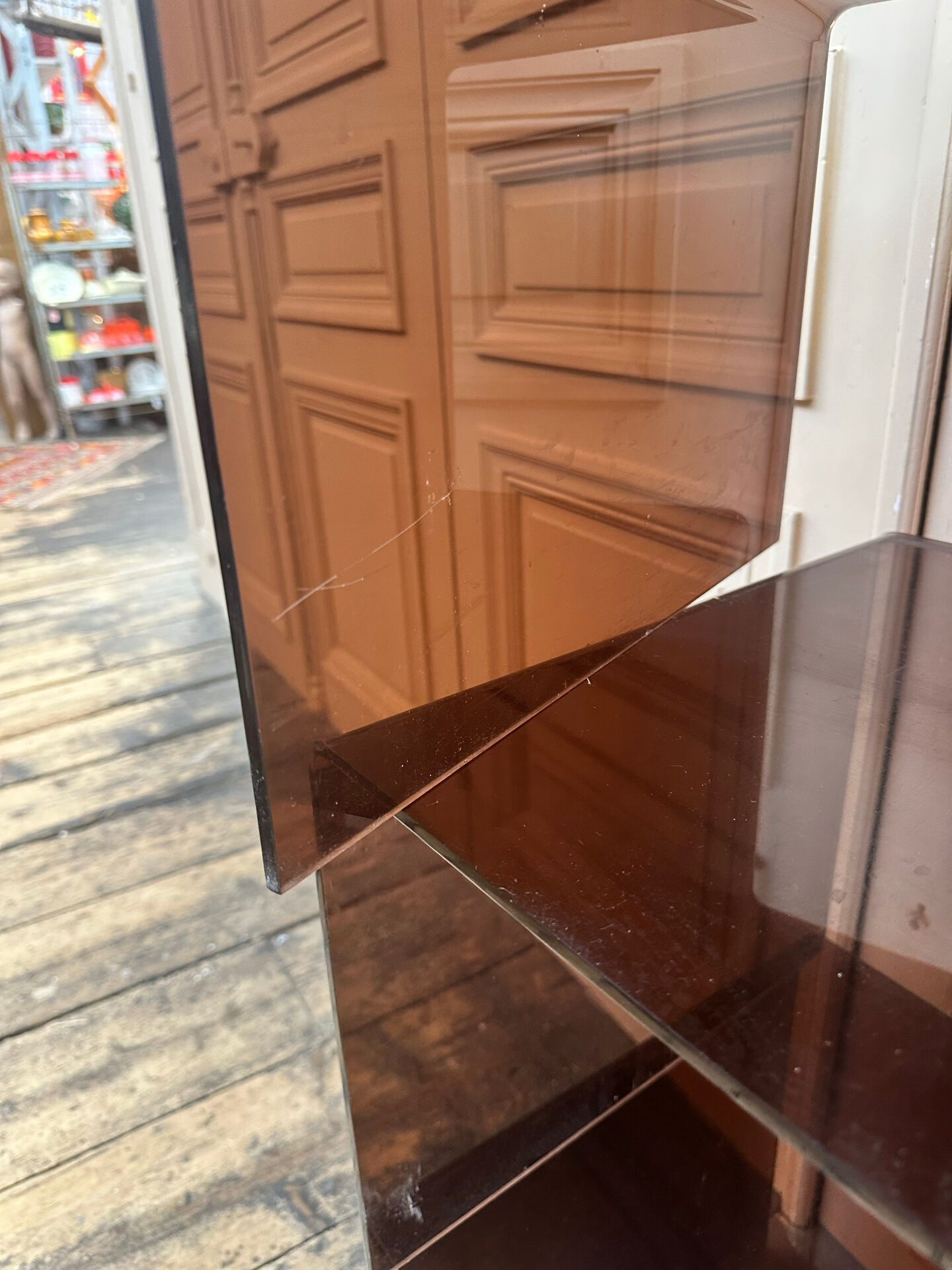 Table gigogne plexi