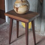 Table vintage, table bois, table salon, bout de canapé, table d'appoint