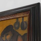 Expressionist painting by Robert Deman, Belgium 1940s