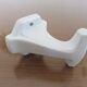 Old coat hook in white porcelain art deco years 30 40