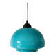 Suspension in blue opaline mushroom design 60s-70s