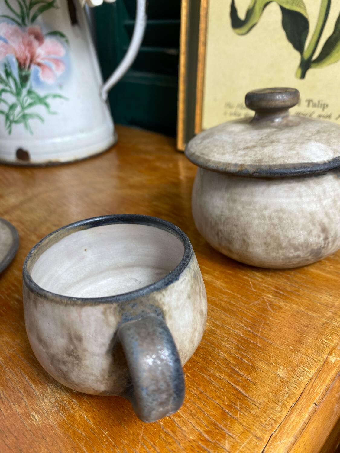 Coffee service, ceramic, Félix Céram, Vallauris