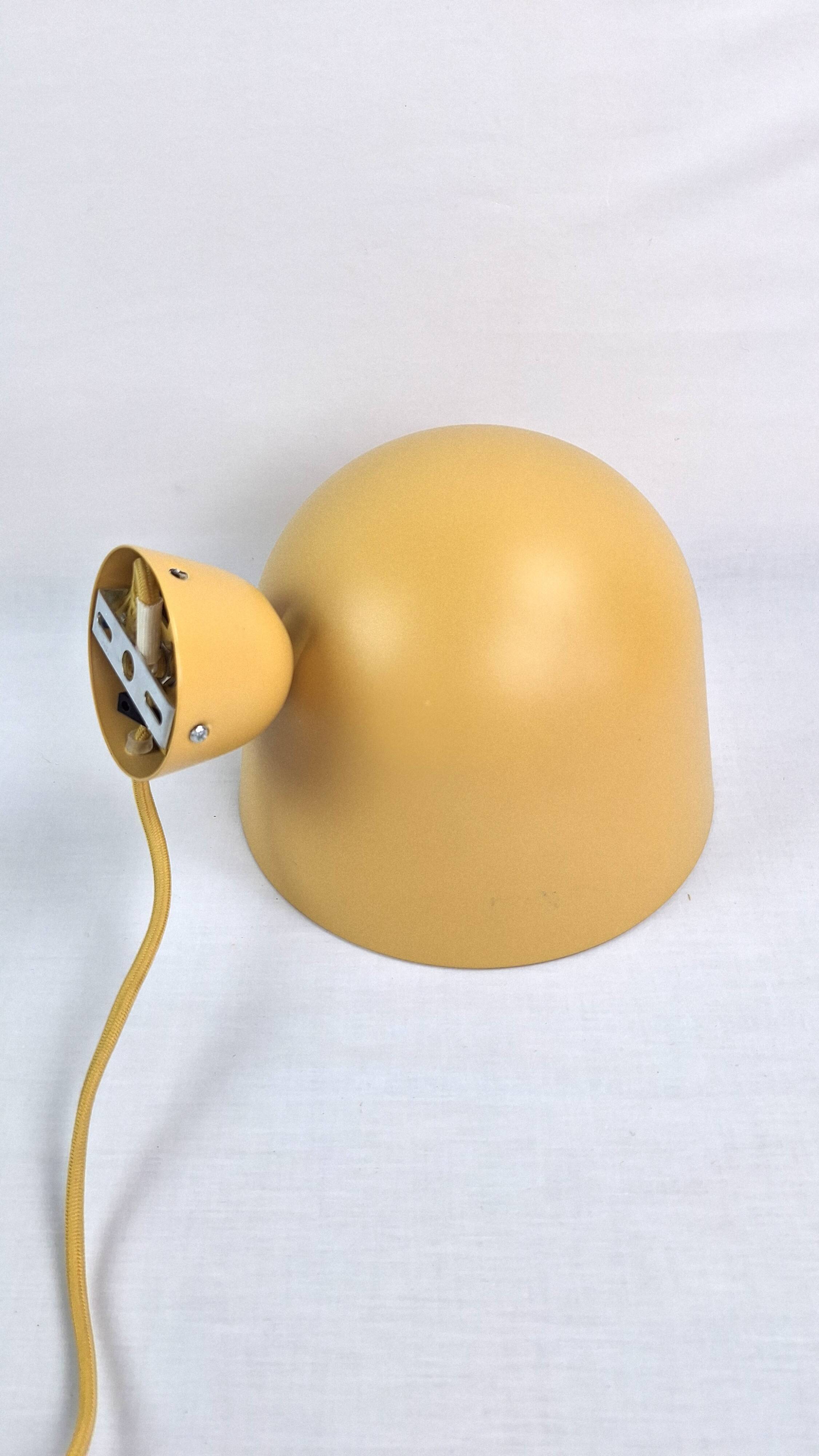 Pair of vintage space age adjustable bedside wall lights