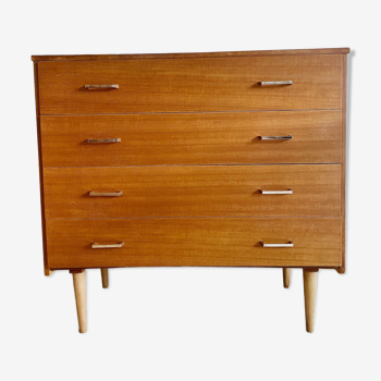 Vintage chest of drawers from the 60s - conical legs