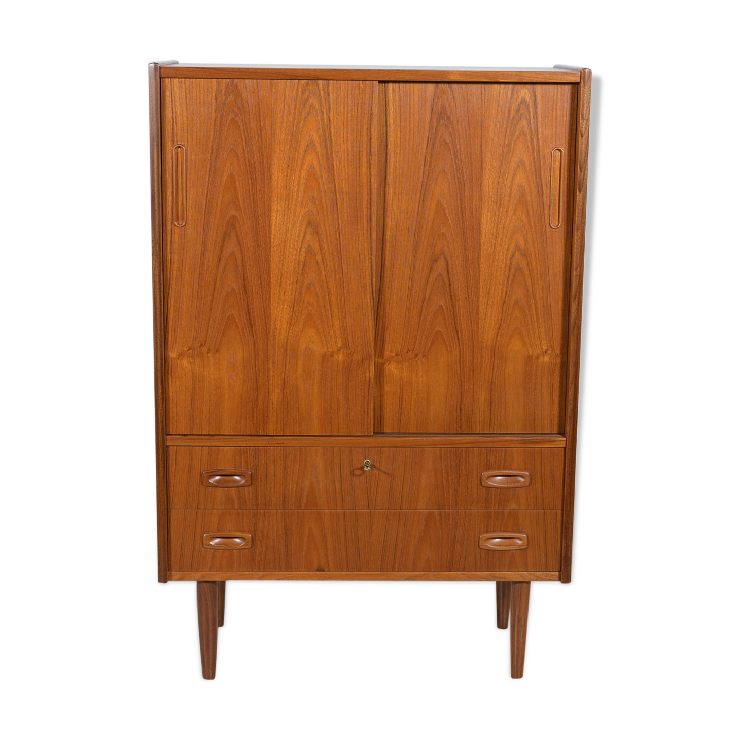 Commode en teck du milieu du siècle, années 1960