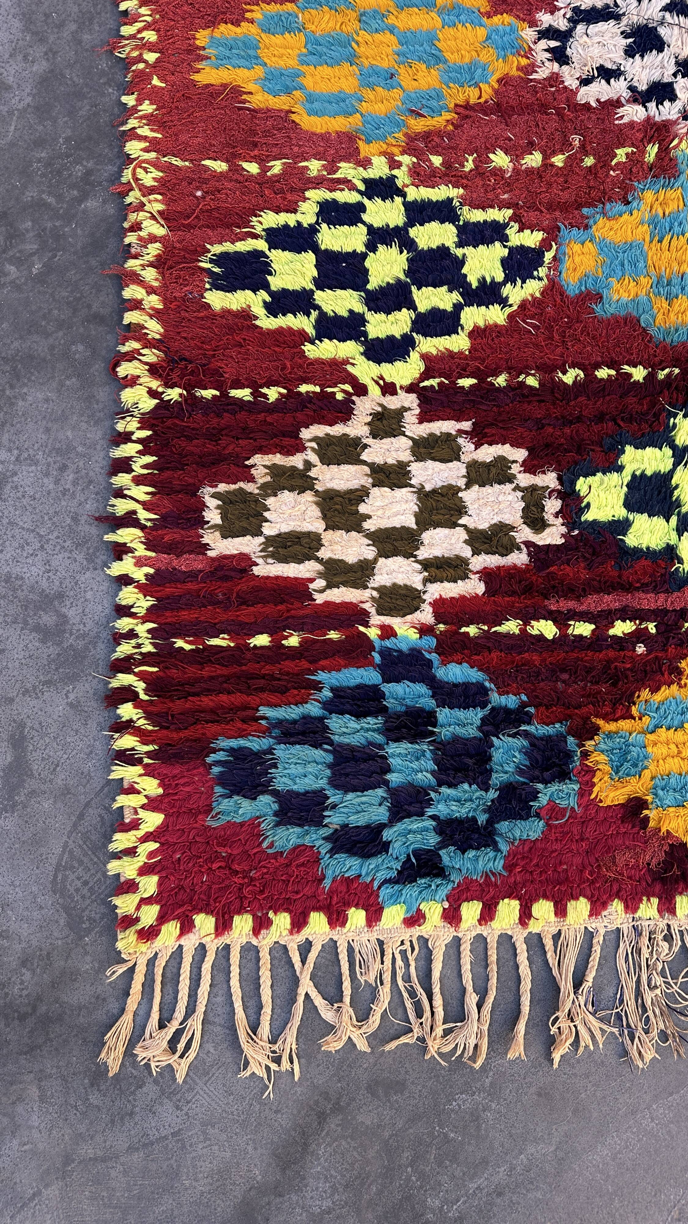 Colorful Moroccan rug - 143 x 285 cm