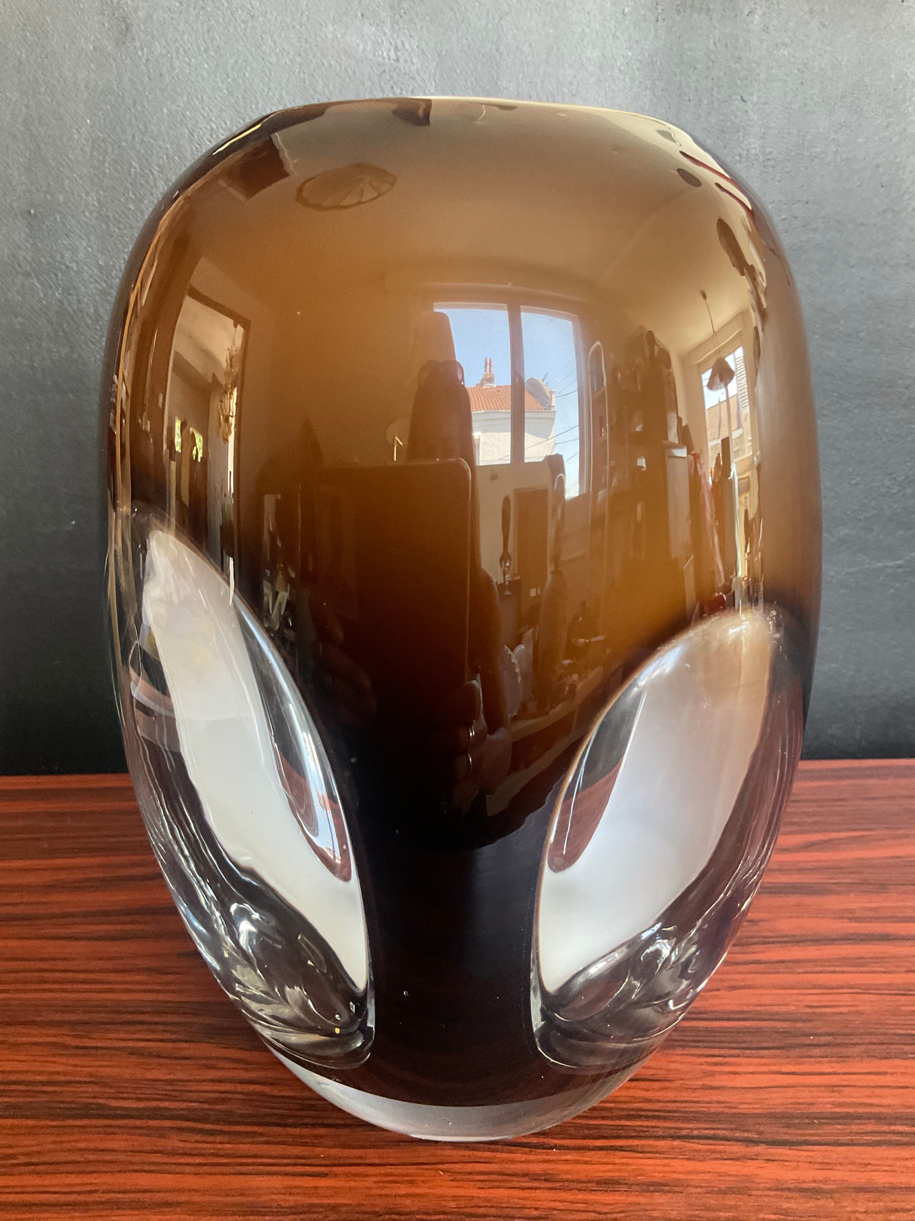 Vase Space Age in triple-layer glass