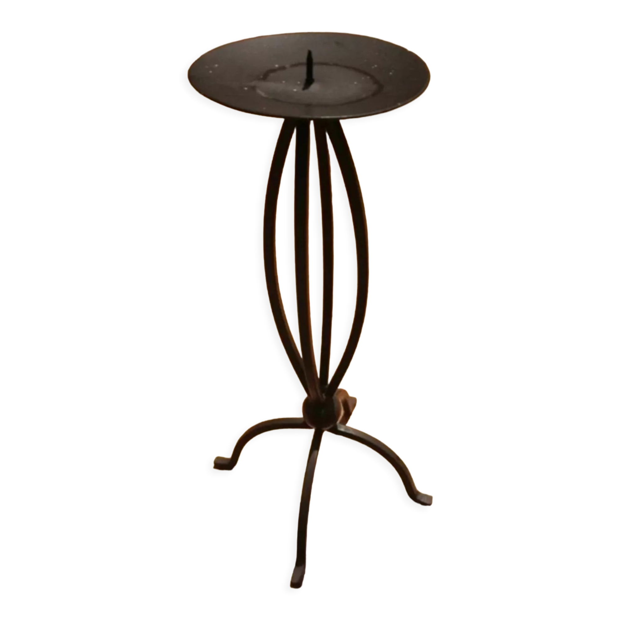 Wrought iron candle holder