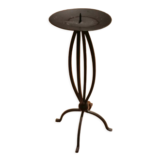 Wrought iron candle holder