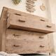 Antique light wood commode – authentic bohemian chic charm