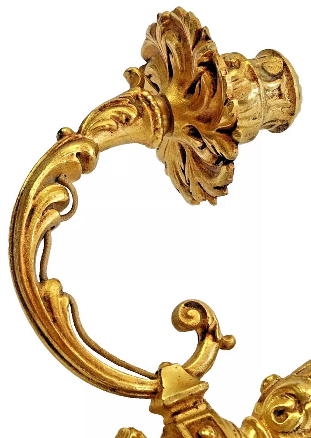 2 old Louis XVI style bronze wall lights