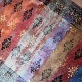 Contemporary artistry meets vintage Bukhara rug, 95cm x 154cm, 1950s