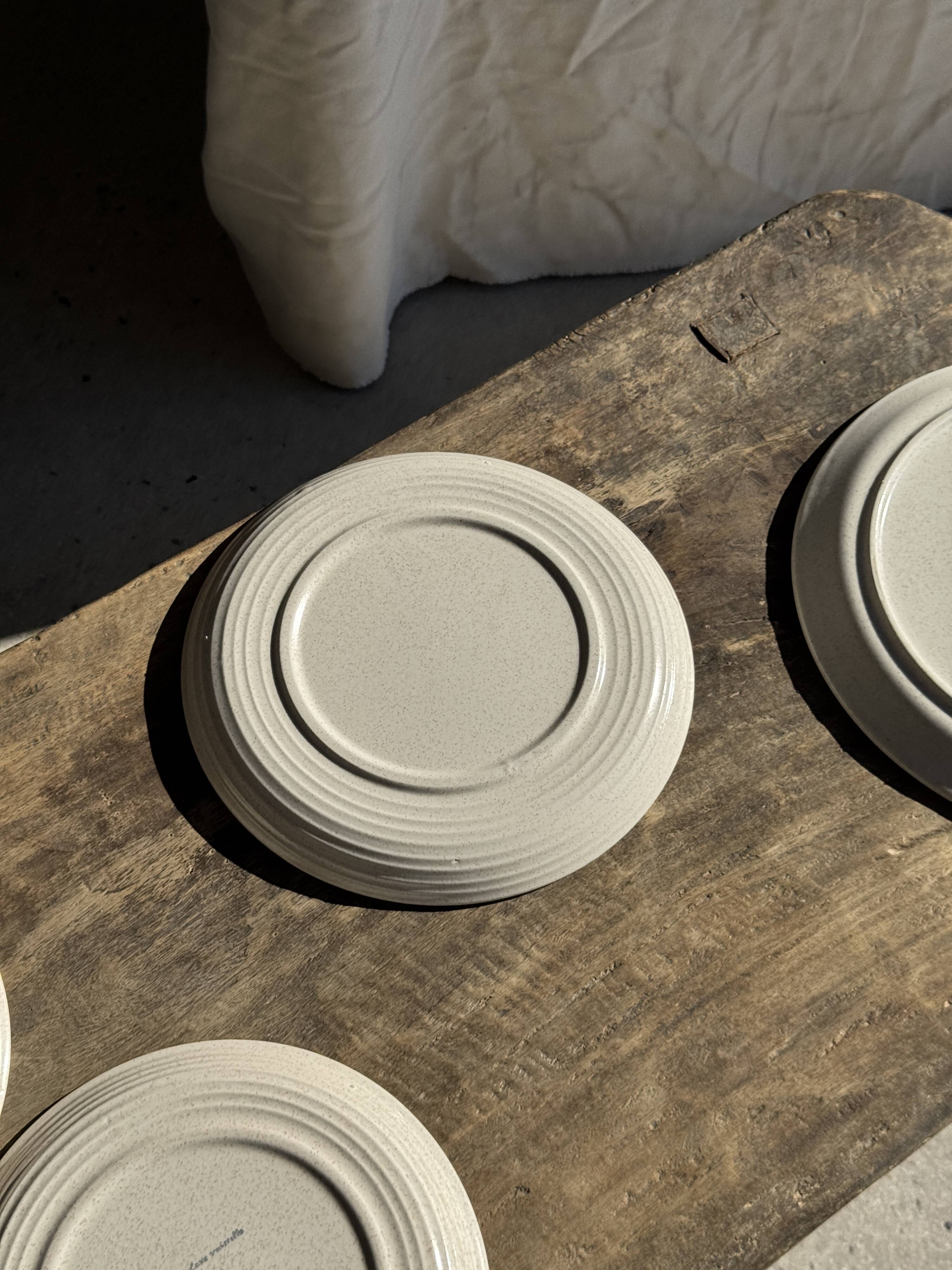 Lunéville table service Art Workshop 8 plates and 2 serving dishes