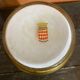 Ancient vase monaco glass polychrome black + gold vintage