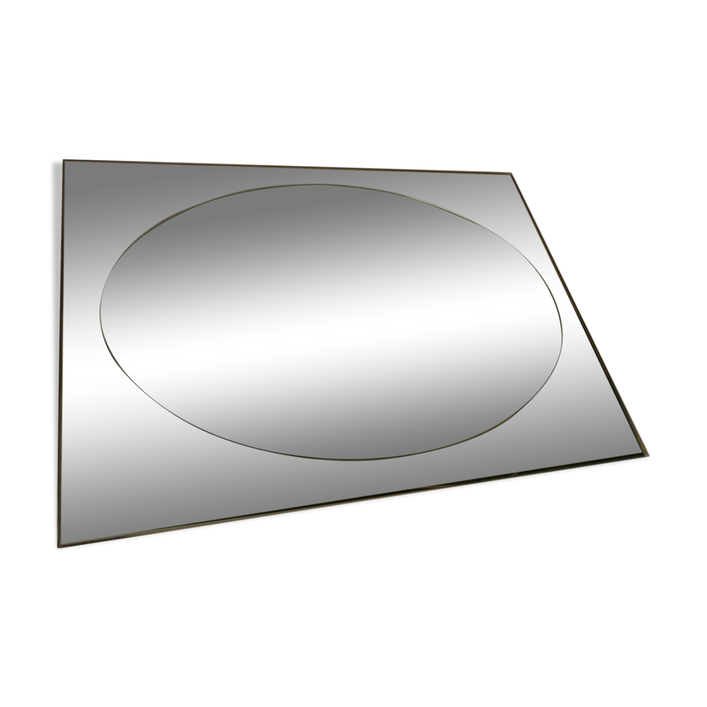 Heavy 2 tone Italian glass mirror