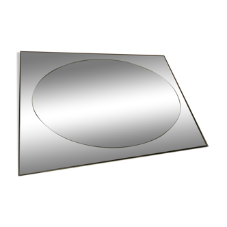 Heavy 2 tone Italian glass mirror