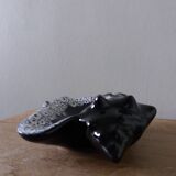 Black ceramic and foam shell ashtray
