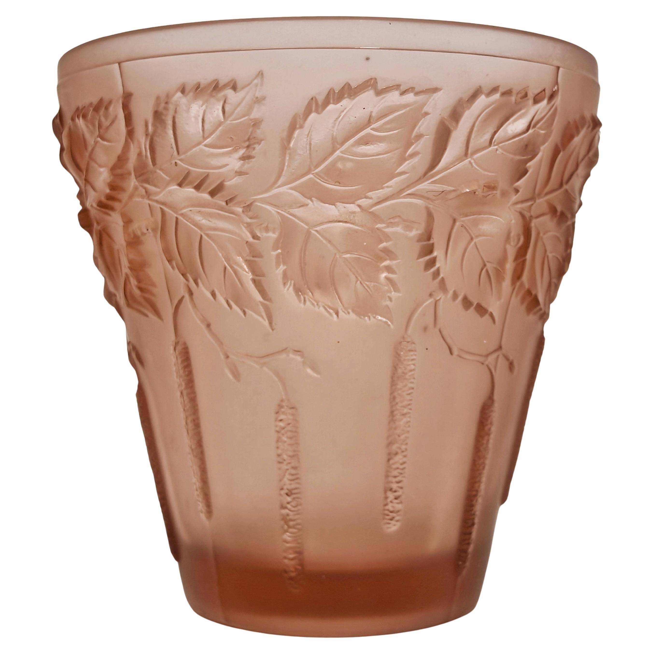 Art Deco vase "Birch" in glass by Josef Inwald, 1930s