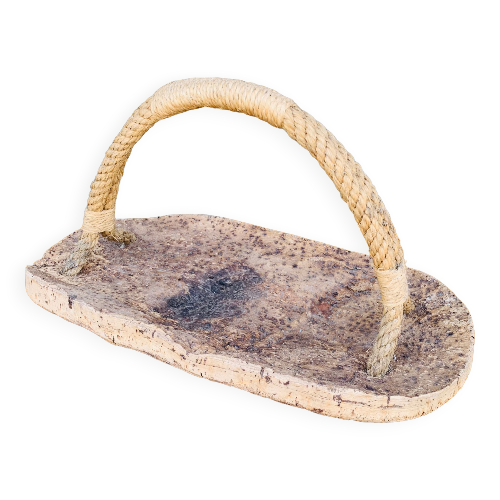 Cork and rope fruit basket