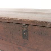 Ancien coffre en chêne, auge, coffre à couvertures XIXe siècle