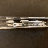 6 Striated and textured Daum crystal knife holders in their original box