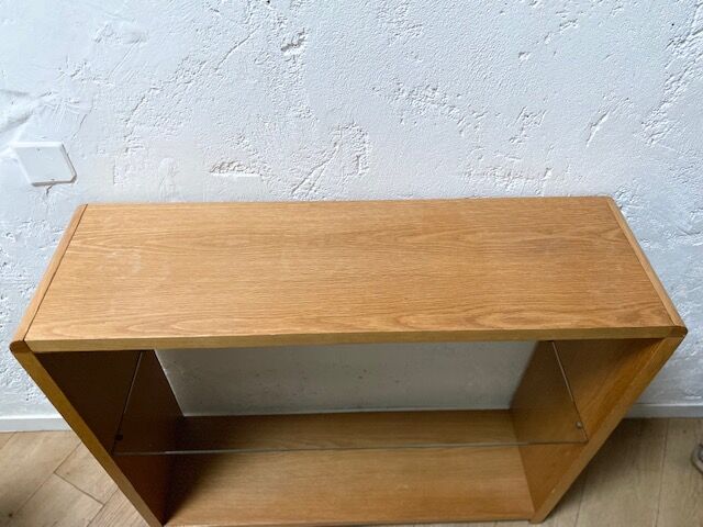 Wood and glass console