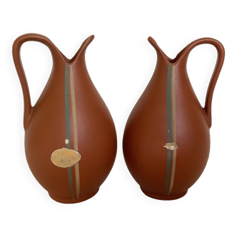 Paire de vases terra cotta Sawa foreign