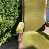 Fauteuil Voltaire vert