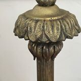 Old gilded bronze lamp stand