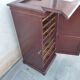Watchmaker's trade furniture jeweler with antique mahogany secret
