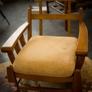 Fauteuils en orme édité par Maison Regain 1980