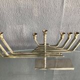 Candleholder silver plated, made in Israel by Karshi, 1970