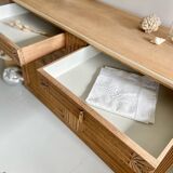 Grand buffet Art Déco en chêne massif - Enfilade vintage