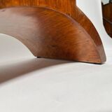 Art Deco Stool in Rosewood Veneer, France, 1930s