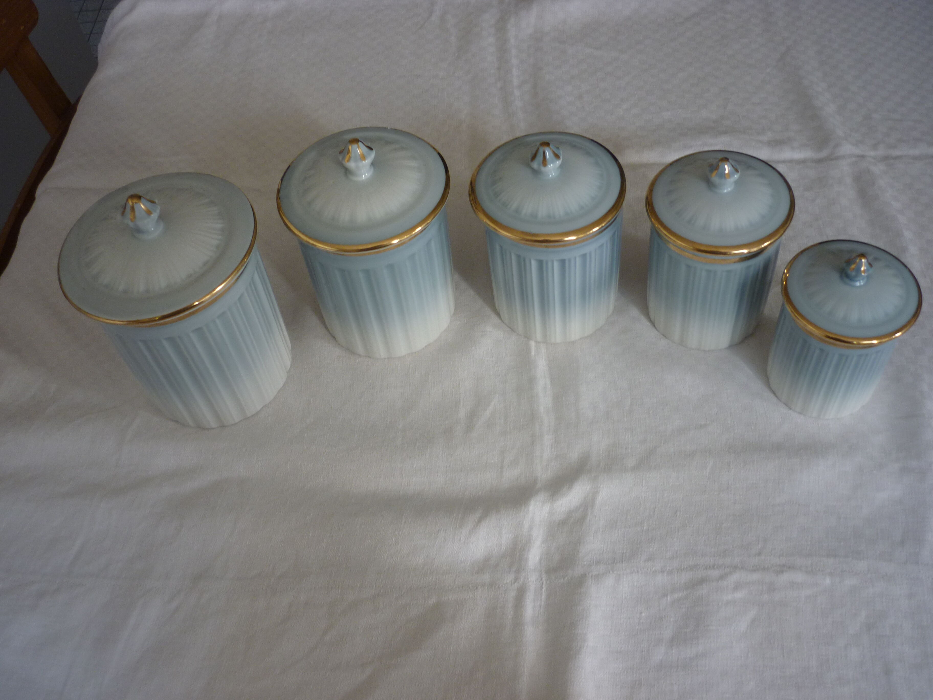 5 jars a spice porcelain aluminite frugier