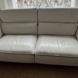 French leather sofa