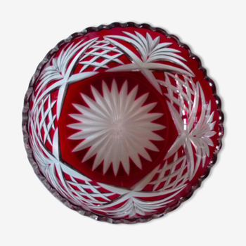Red two-tone crystal cup
