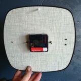 Vintage formica silent wall clock "Jaz cream"